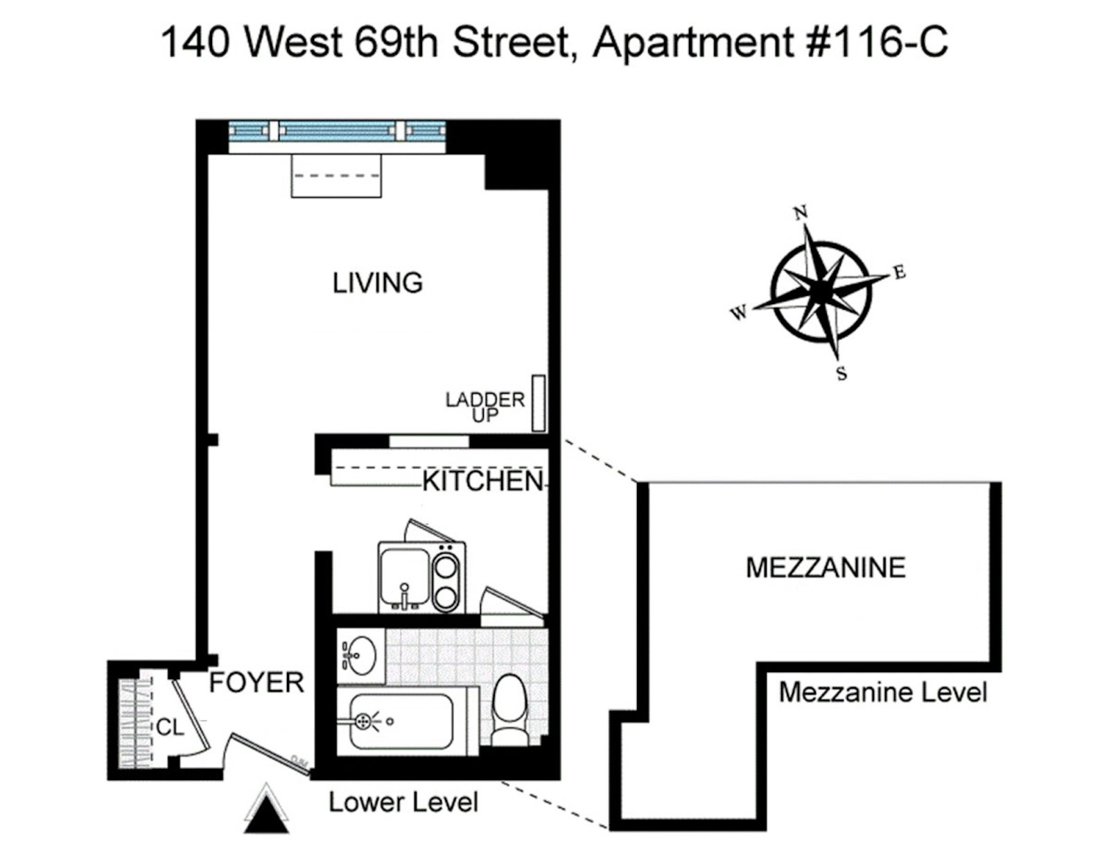 140 West 69th Street #116C, Lincoln Square, Manhattan, NY 10023 - Property photo 2 of 8