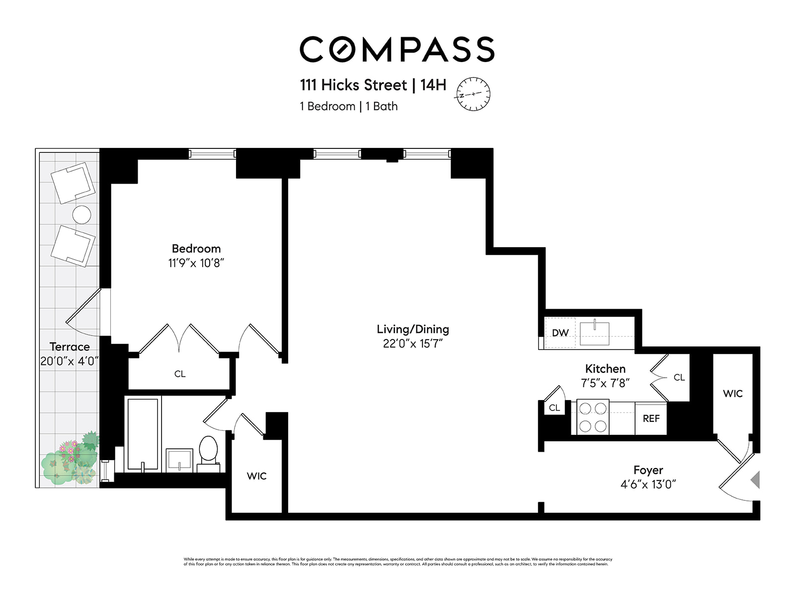 111 Hicks Street #14H, Brooklyn Heights, Brooklyn, NY 11201 - Property photo 2 of 13