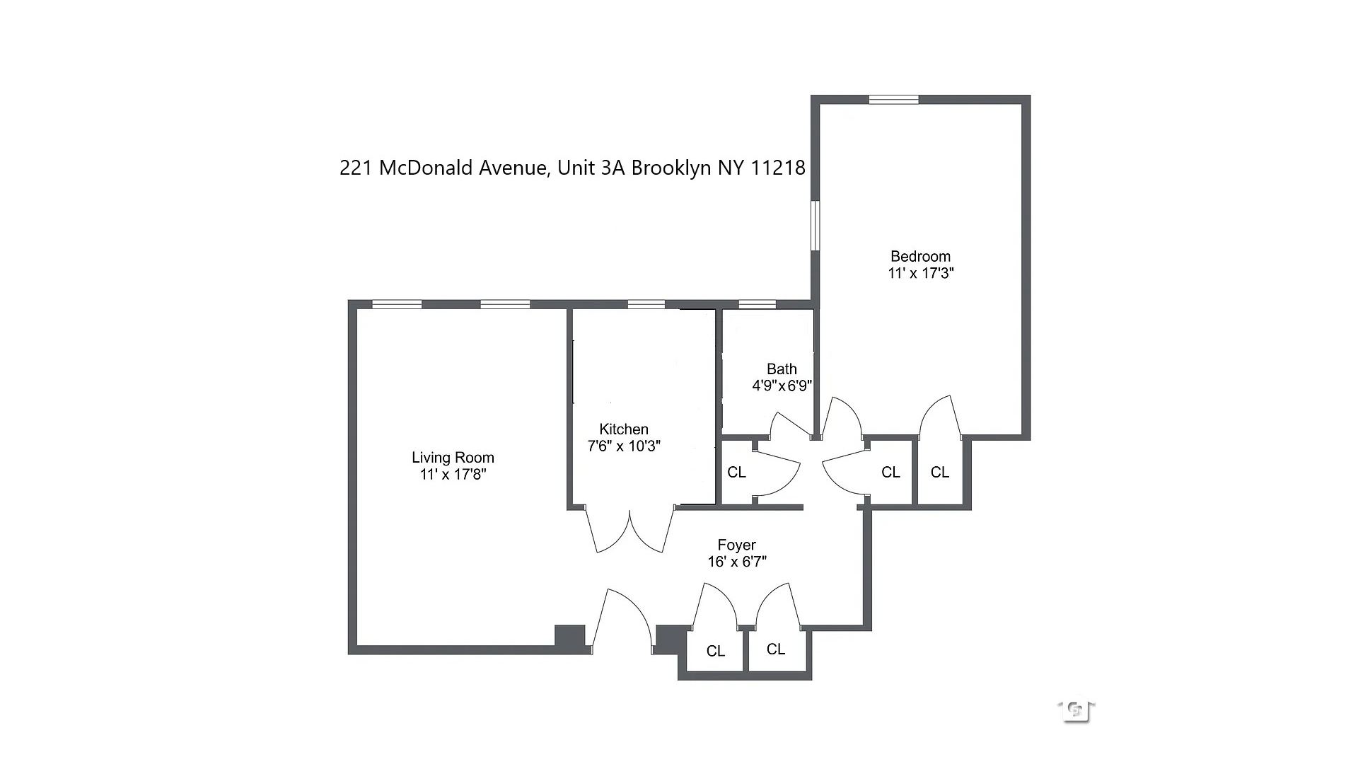 221 MCDONALD Avenue #3A, Windsor Terrace, Brooklyn, NY 11218 - Property photo 2 of 7