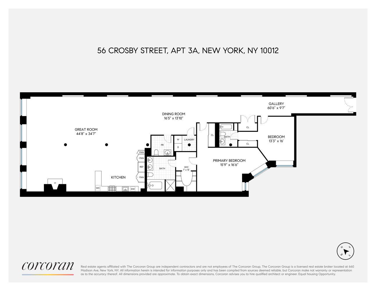 56 CROSBY Street #3A, SoHo, Manhattan, NY 10012 - Property photo 2 of 17