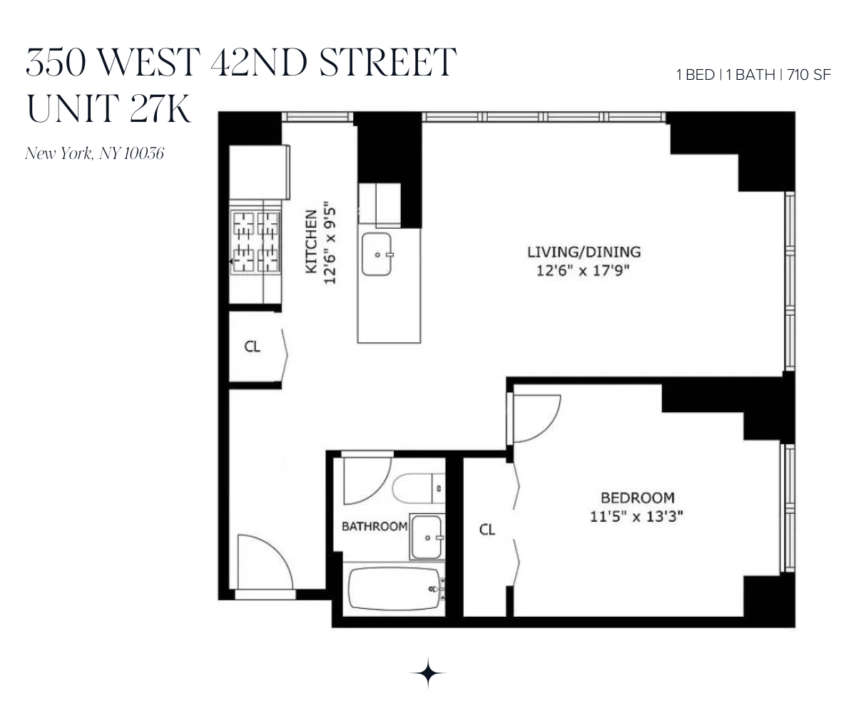 350 West 42nd Street #27K, Hell's Kitchen, Manhattan, NY 10036 - Property photo 2 of 34