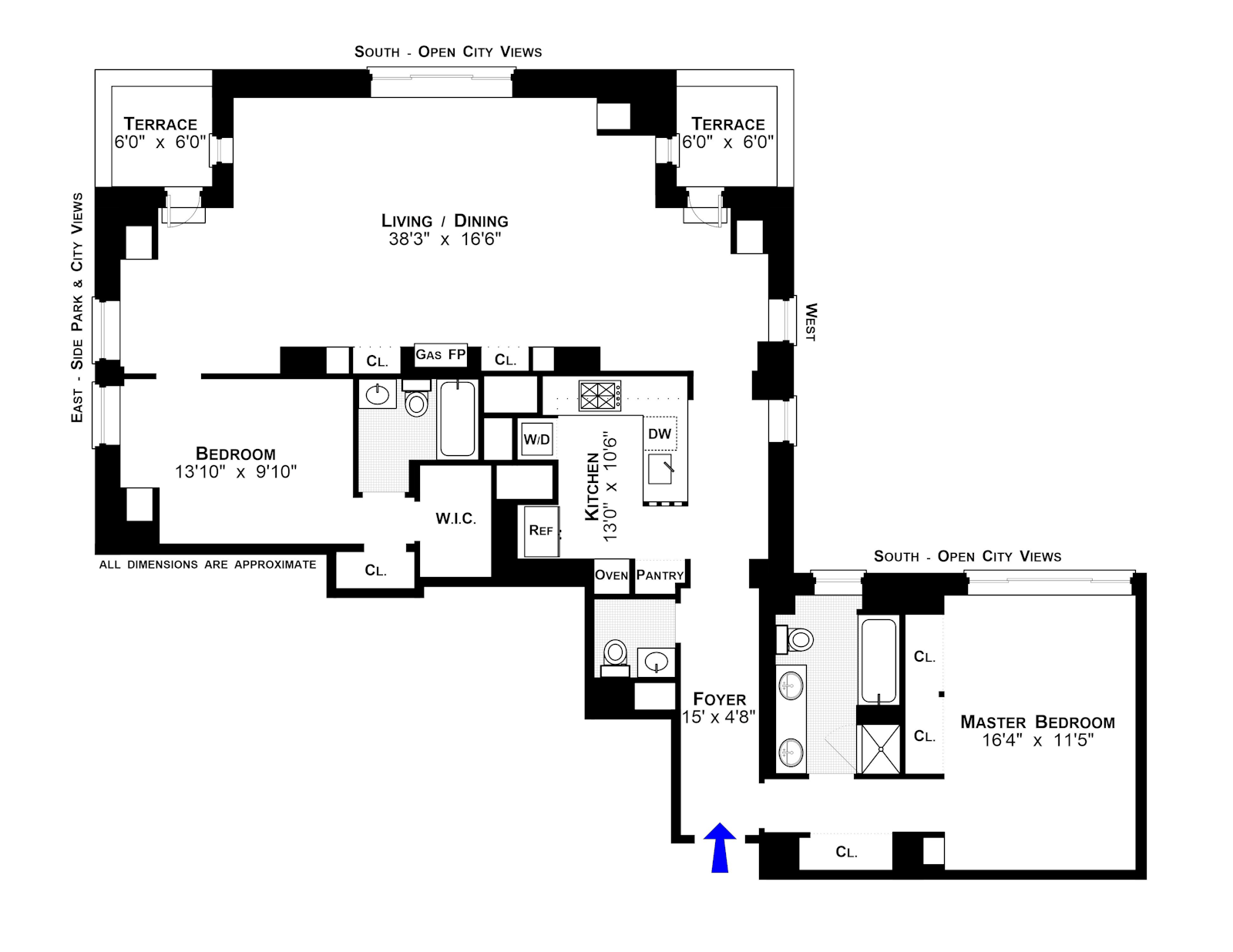 106 CENTRAL Park #22H, Central Park South, Manhattan, NY 10019 - Property photo 4 of 22