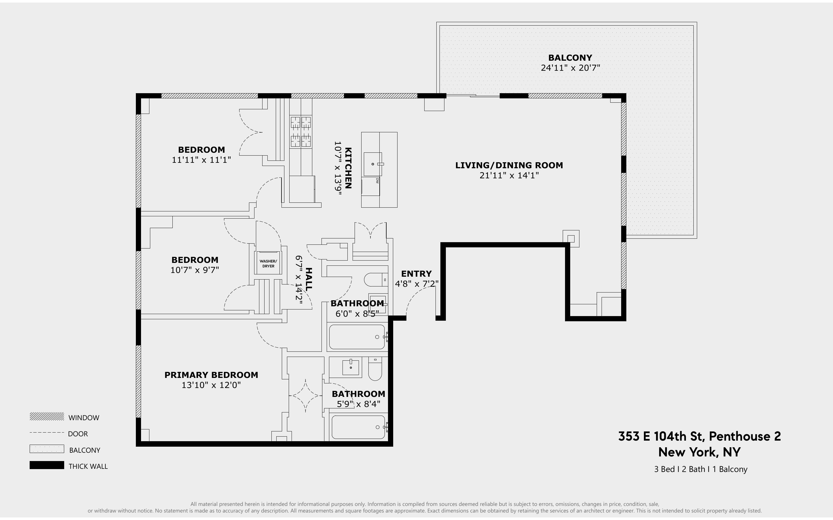 353 East 104th Street #PH2, East Harlem, Manhattan, NY 10029 - Property photo 2 of 16