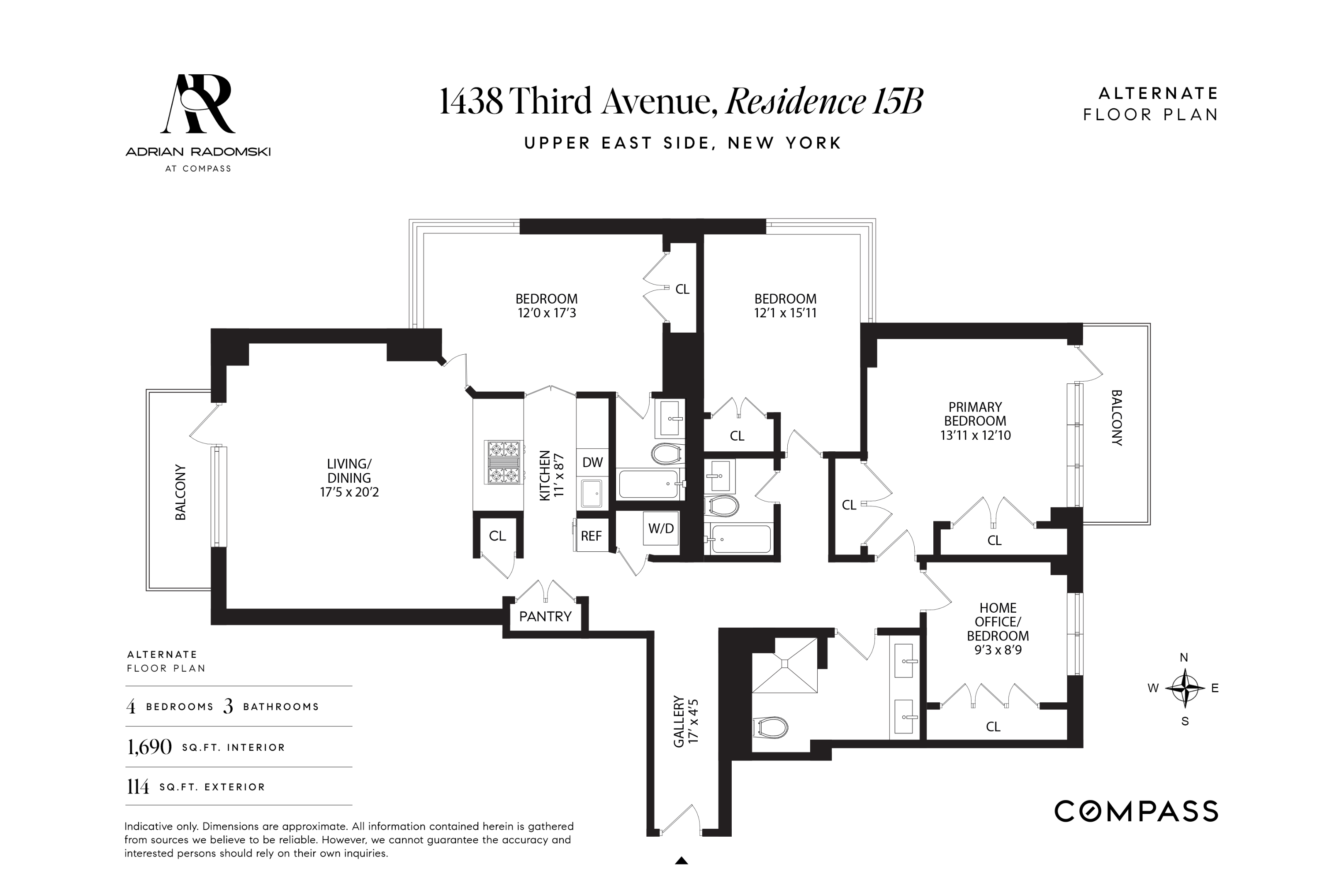 1438 3rd Avenue #15B, Upper East Side, Manhattan, NY 10028 - Property photo 3 of 21