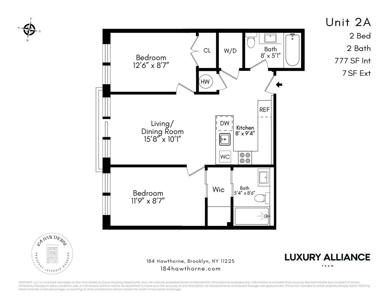 184 HAWTHORNE Street #2A, Prospect Lefferts G, Brooklyn, NY 11225 - Property photo 2 of 10