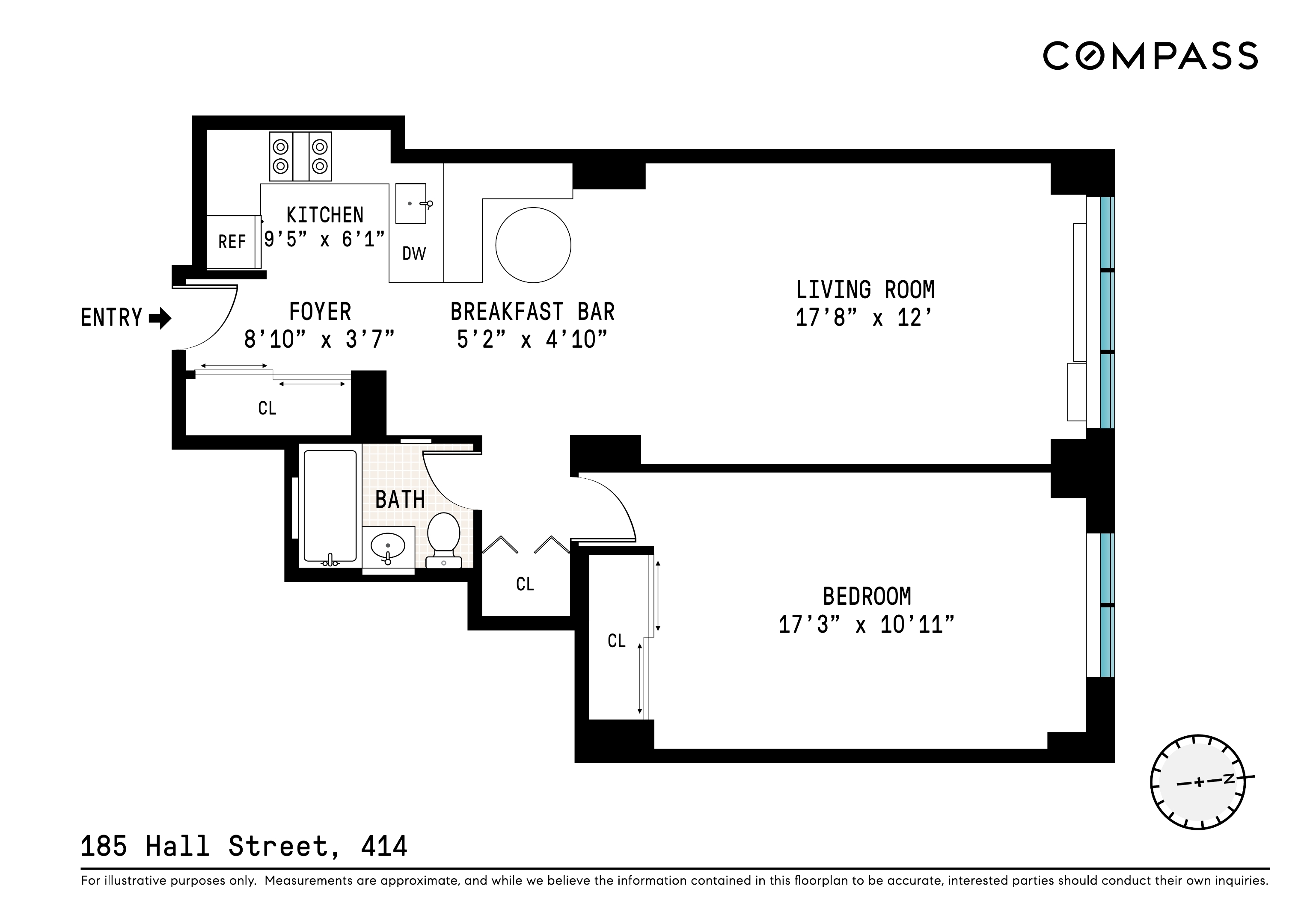 185 Hall Street #414, Clinton Hill, Brooklyn, NY 11205 - Property photo 2 of 8