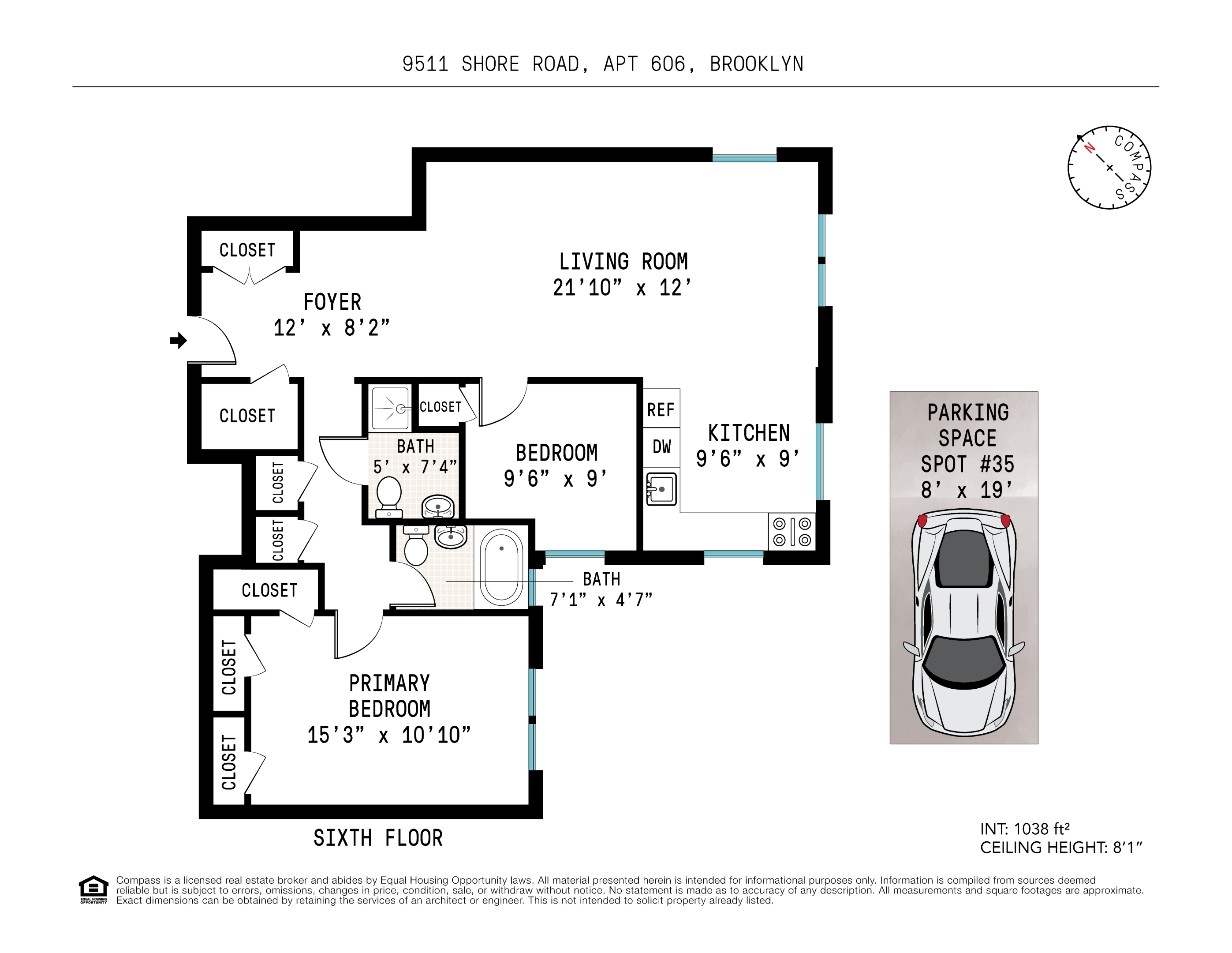 9511 Shore Road #606, Bay Ridge, Brooklyn, NY 11209 - Property photo 2 of 17