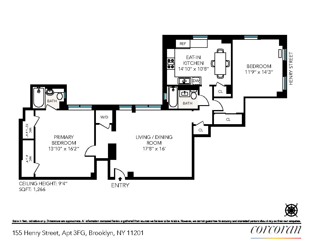 155 HENRY Street #3FG, Brooklyn Heights, Brooklyn, NY 11201 - Property photo 2 of 15