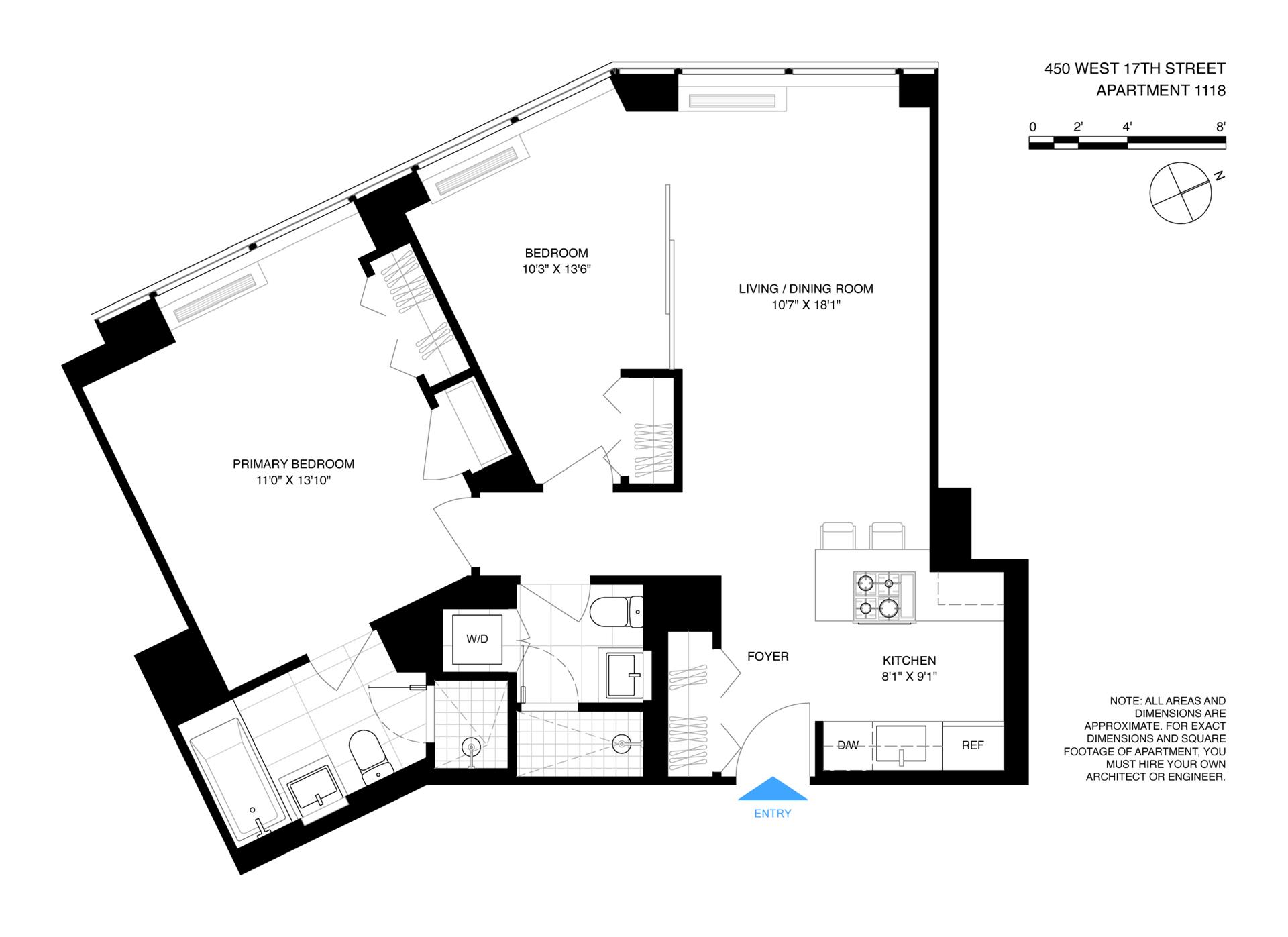 450 West 17th Street #1118, Chelsea, Manhattan, NY 10011 - Property photo 2 of 21