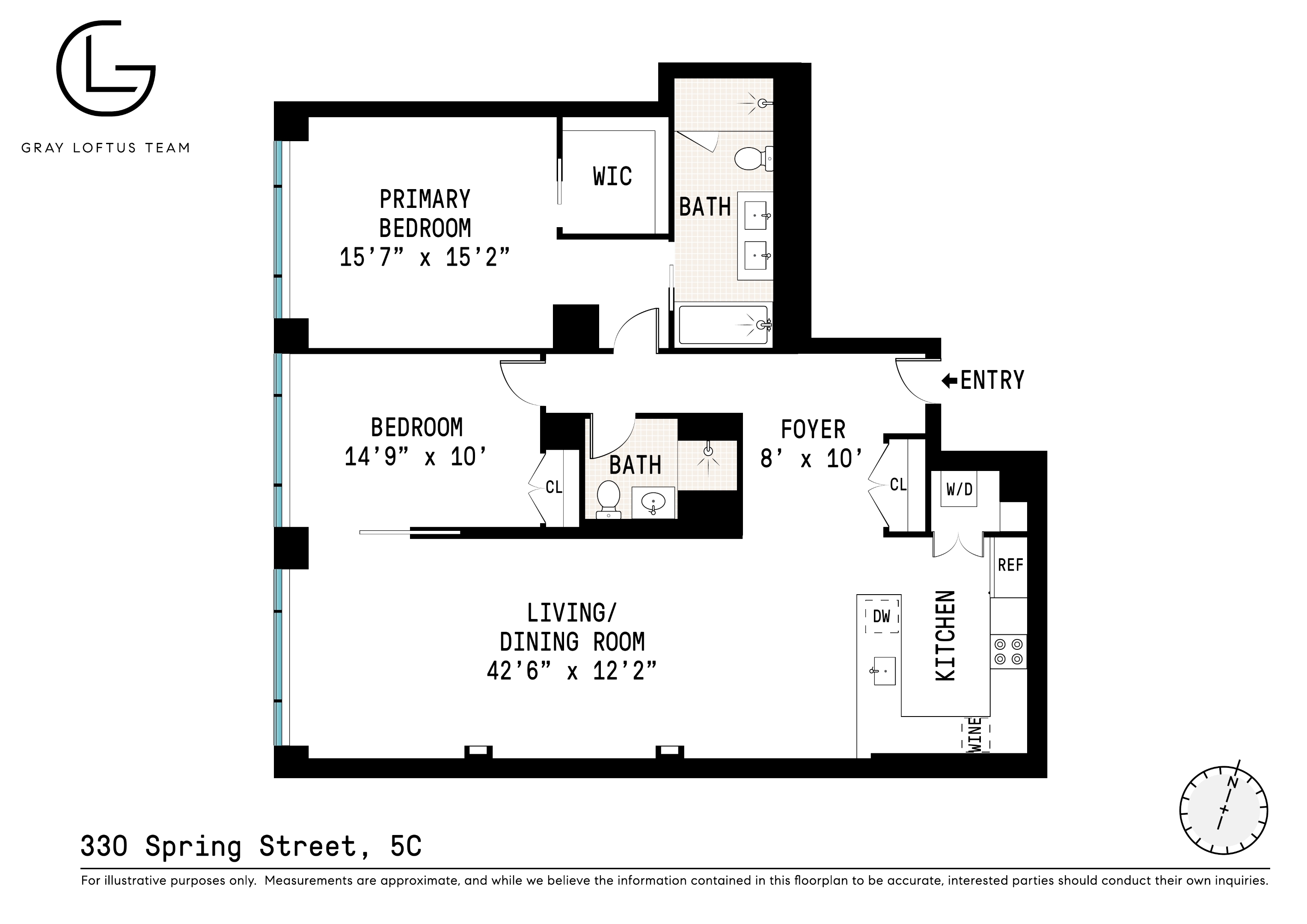 330 Spring Street #5C, Hudson Square, Manhattan, NY 10013 - Property photo 2 of 20