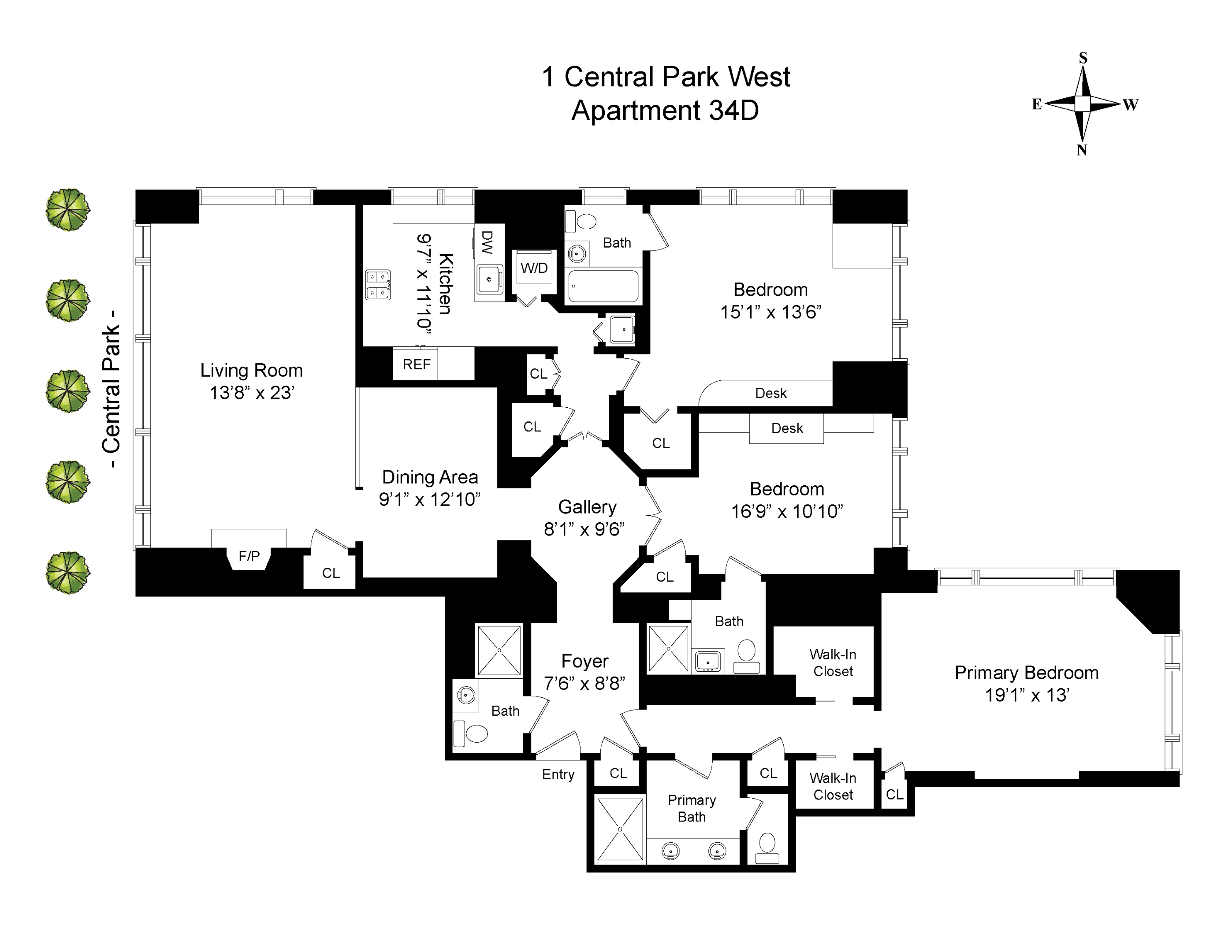 1 Central Park #34D, Lincoln Square, Manhattan, NY 10023 - Property photo 3 of 16
