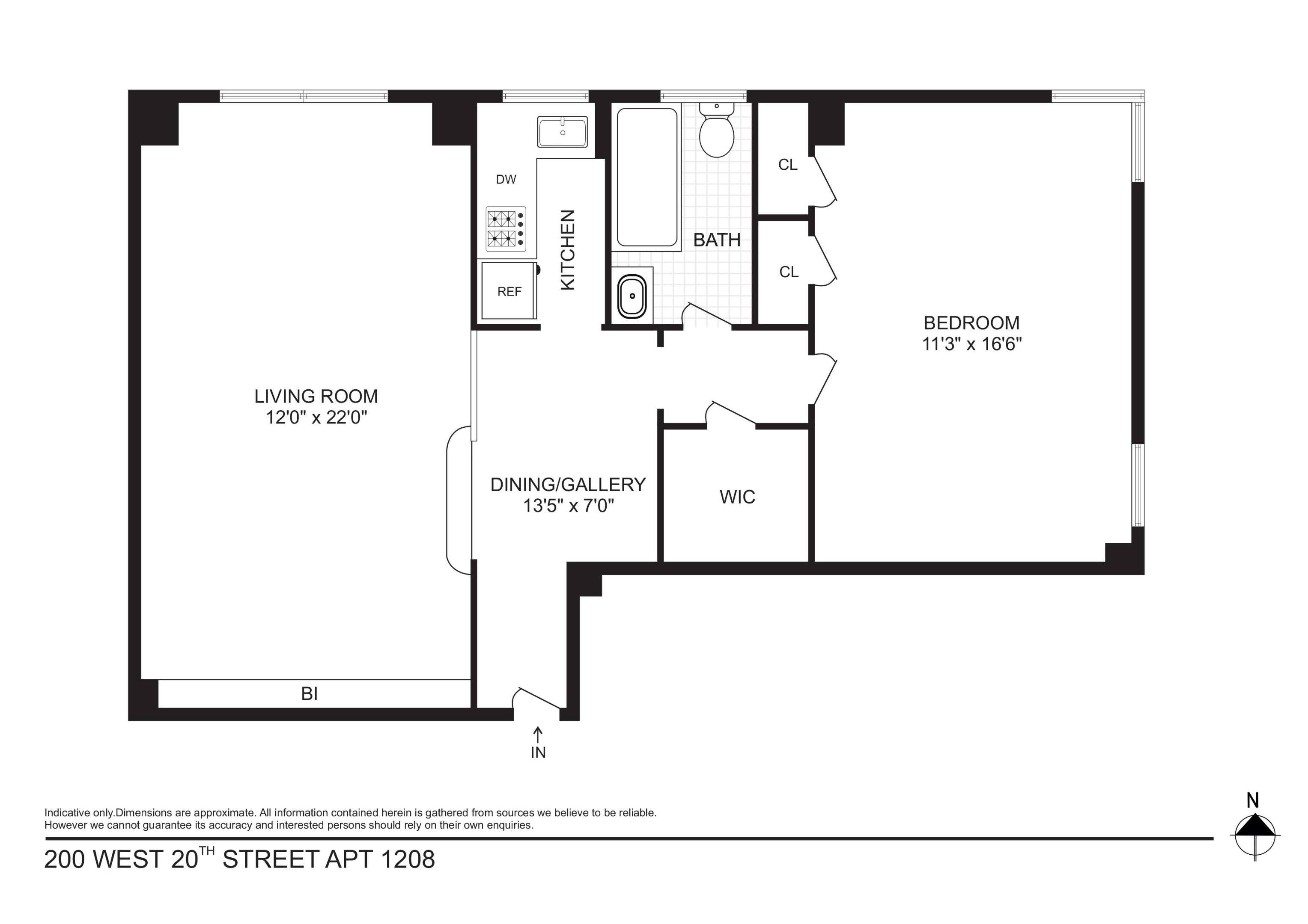 200 West 20th Street #1208, Chelsea, Manhattan, NY 10011 - Property photo 2 of 14