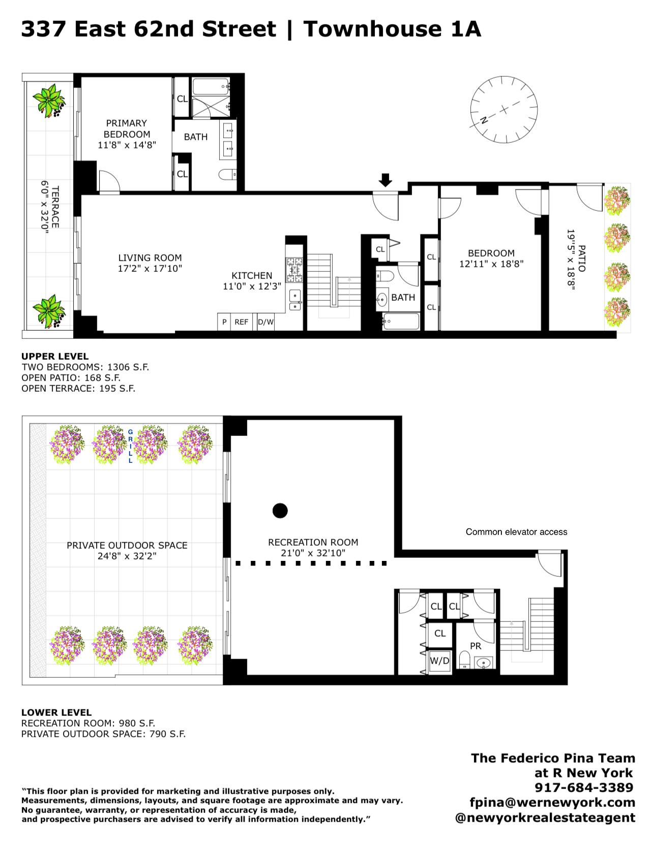 337 East 62nd Street #TH-1A, Upper East Side, Manhattan, NY 10065 - Property photo 3 of 12