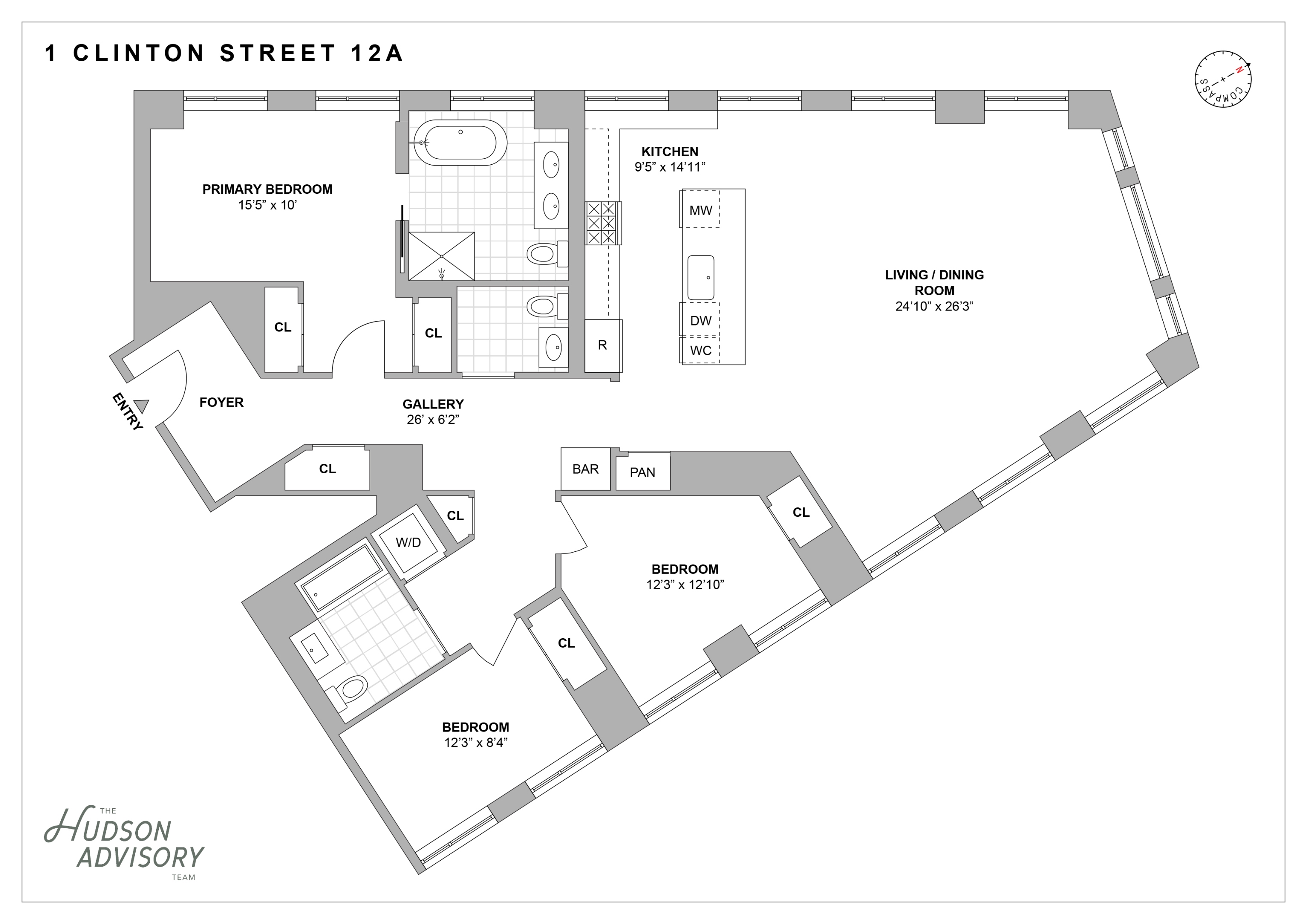 1 Clinton Street #12A, Brooklyn Heights, Brooklyn, NY 11201 - Property photo 2 of 29