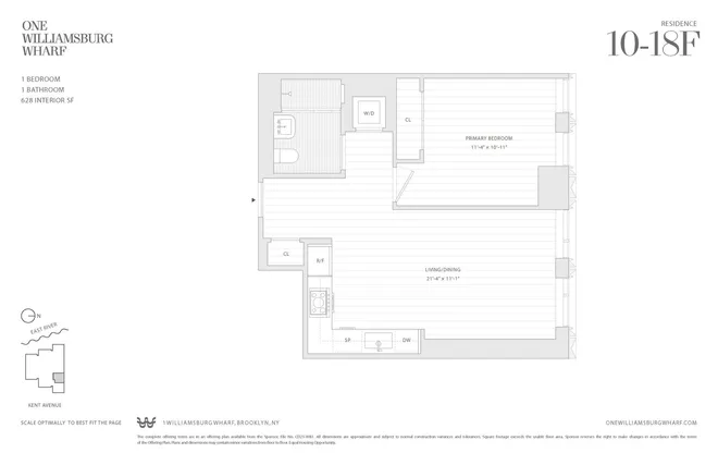 480 KENT Avenue #17F, Brooklyn, NY 11249
