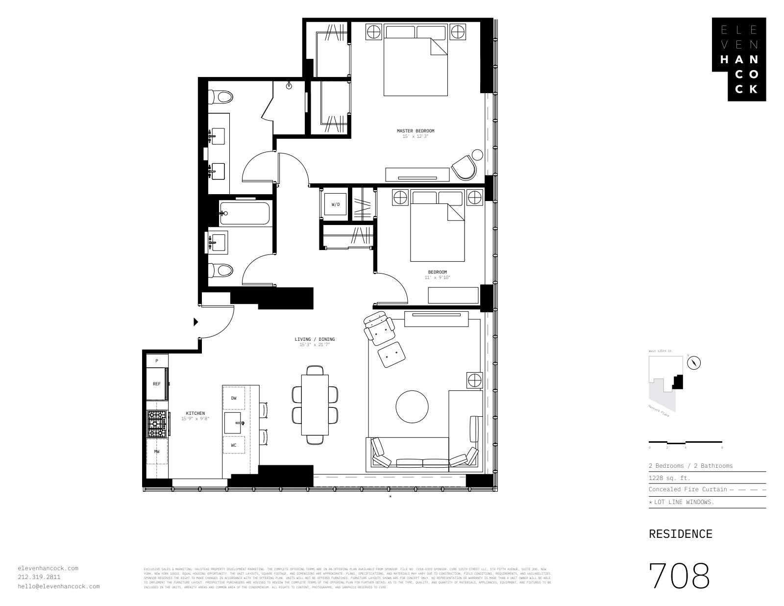 11 HANCOCK Place #708, South Harlem, Manhattan, NY 10027 - Property photo 2 of 30