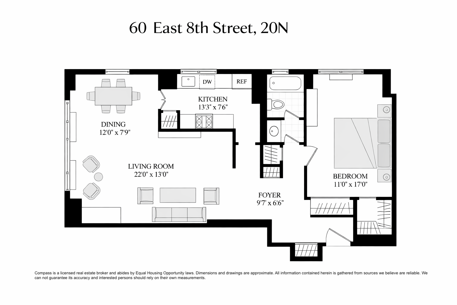 60 East 8th Street #20N, Greenwich Village, Manhattan, NY 10003 - Property photo 2 of 8