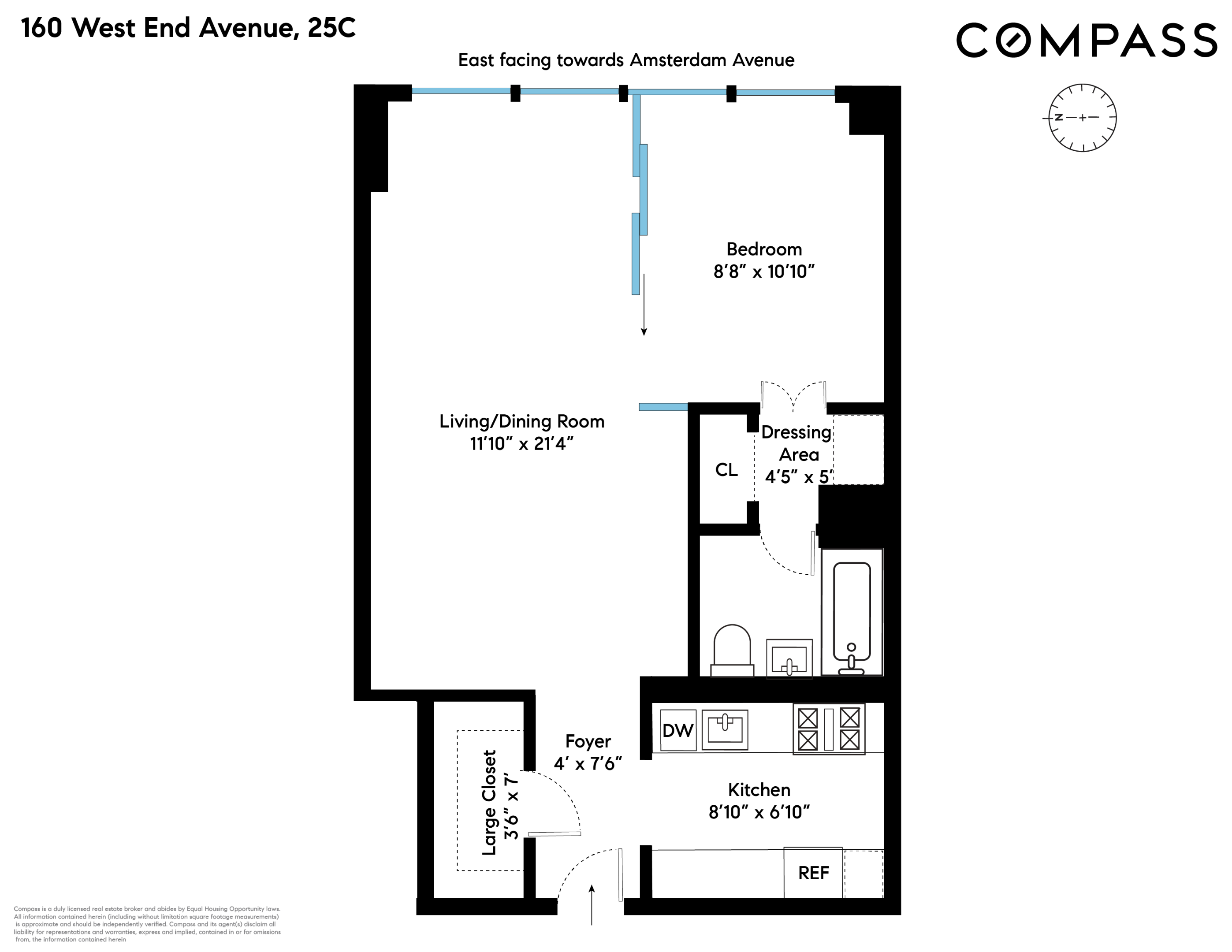 160 West End Avenue #25C, Upper West Side, Manhattan, NY 10023 - Property photo 2 of 6