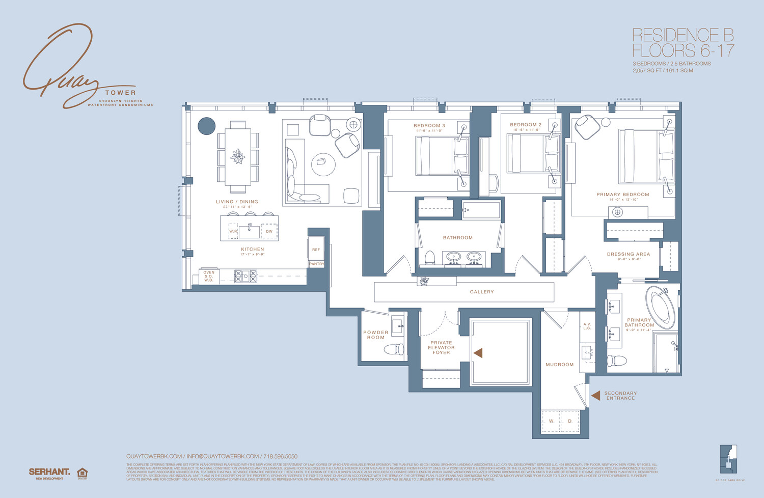 50 BRIDGE PARK Drive #16B, Brooklyn Heights, Brooklyn, NY 11201 - Property photo 2 of 18
