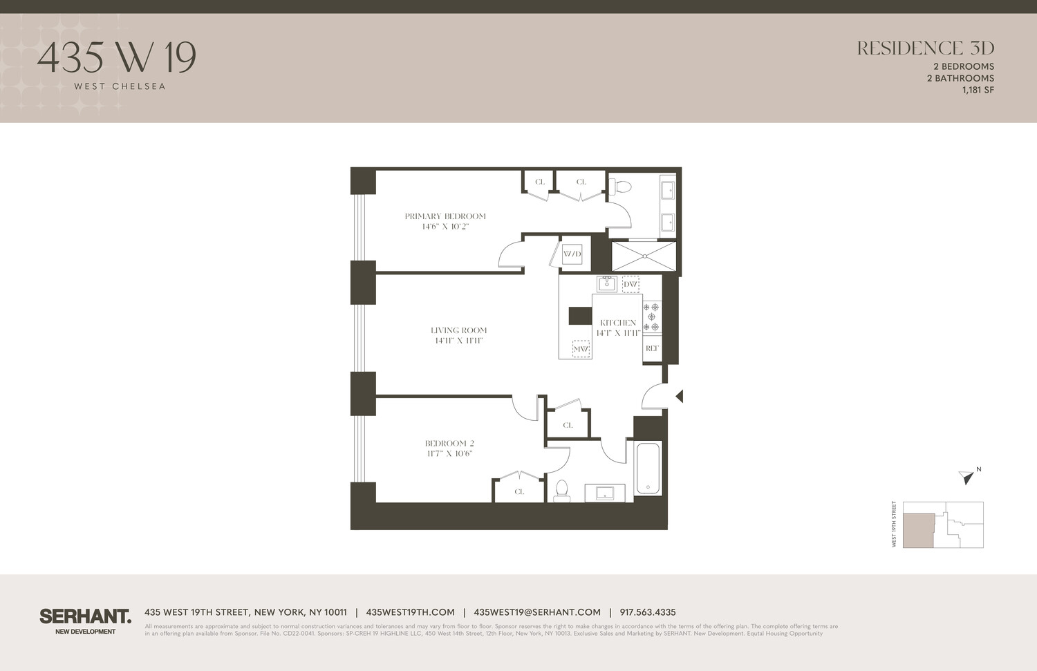 435 West 19th Street #3D, Chelsea, Manhattan, NY 10011 - Property photo 2 of 9