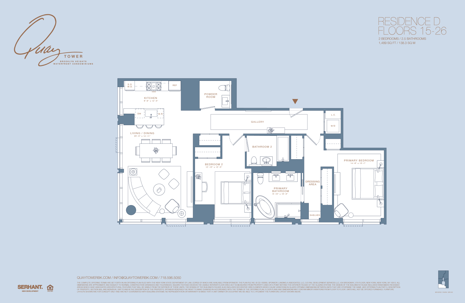 50 BRIDGE PARK Drive #26D, Brooklyn Heights, Brooklyn, NY 11201 - Property photo 2 of 24
