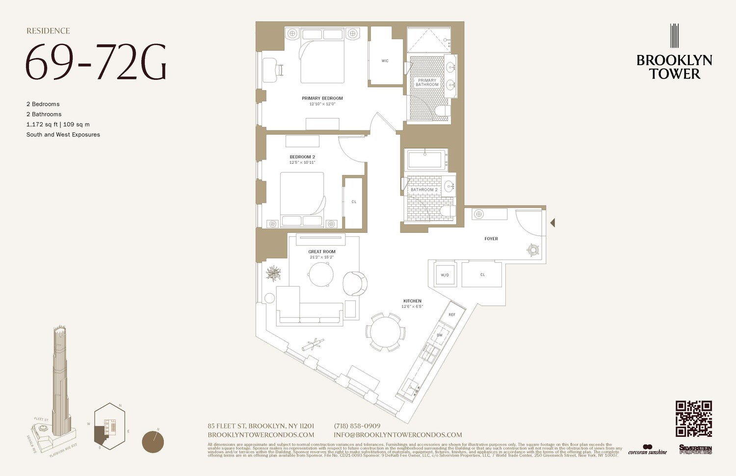 85 FLEET Street #70G, Downtown Brooklyn, Brooklyn, NY 11201 - Property photo 2 of 26