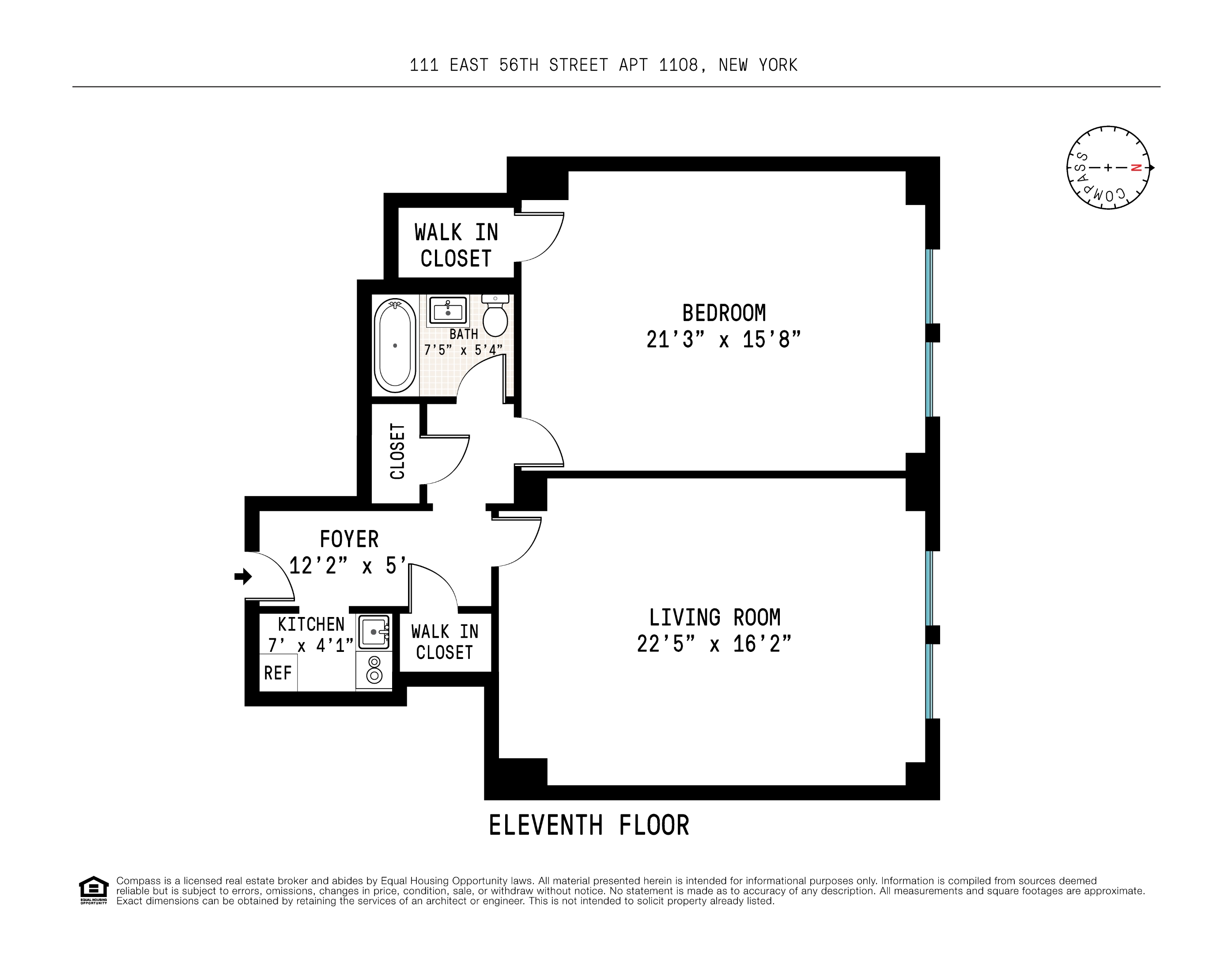 111 East 56th Street #1108, Midtown East, Manhattan, NY 10022 - Property photo 2 of 5