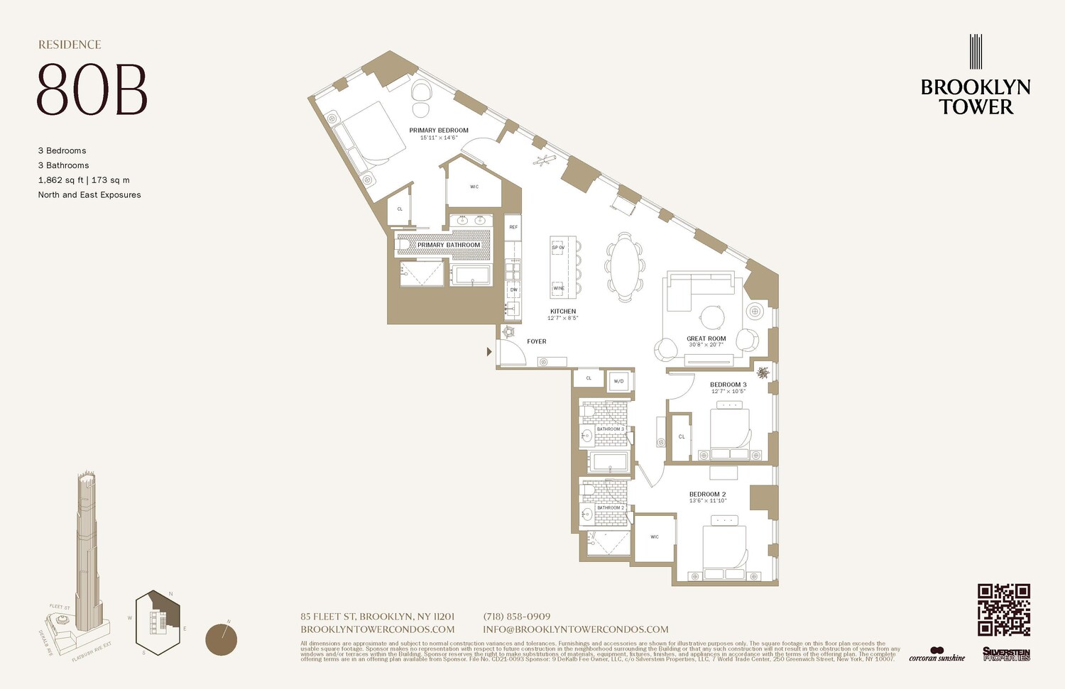85 FLEET Street #80B, Downtown Brooklyn, Brooklyn, NY 11201 - Property photo 2 of 29