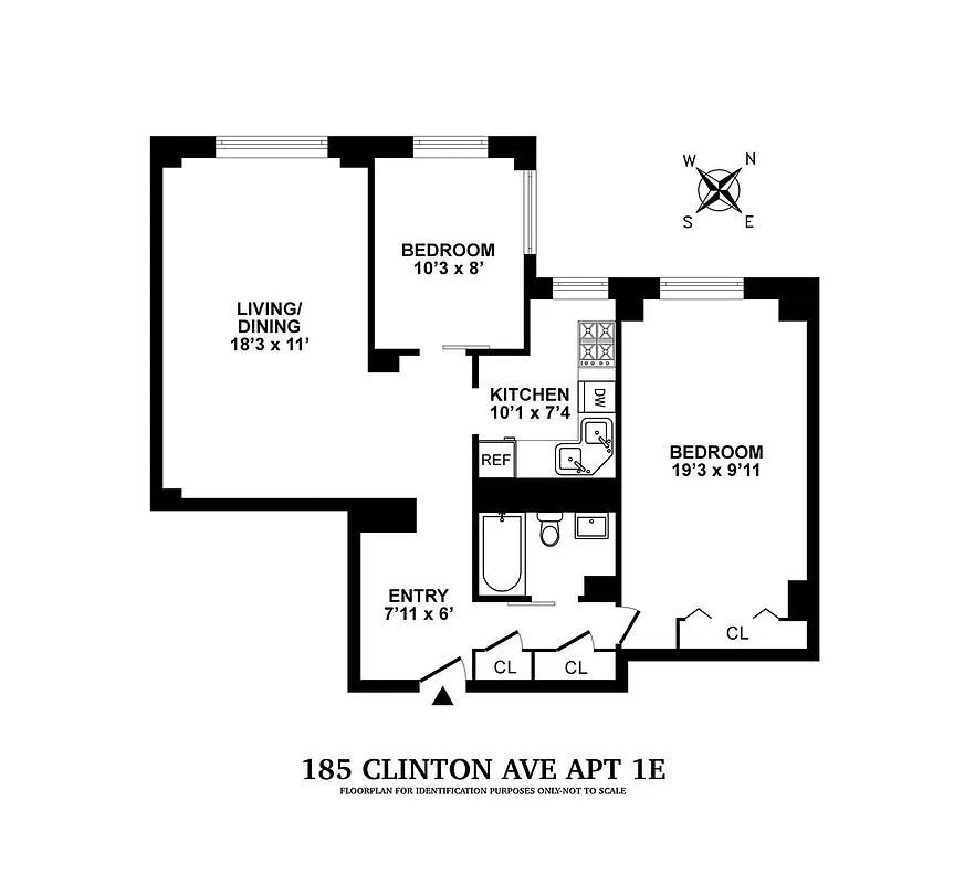 185 Clinton Avenue #1E, Clinton Hill, Brooklyn, NY 11205 - Property photo 2 of 8