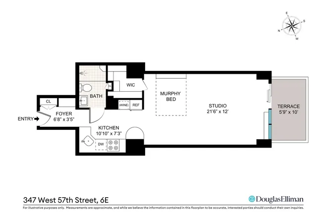 347 West 57th Street #6E, New York, NY 10019