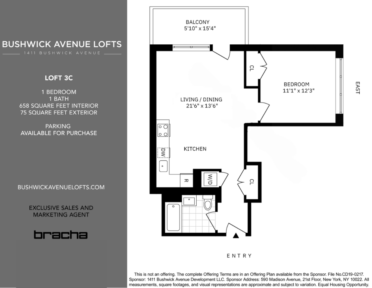 1411 BUSHWICK Avenue #3C, Bushwick, Brooklyn, NY 11207 - Property photo 3 of 5