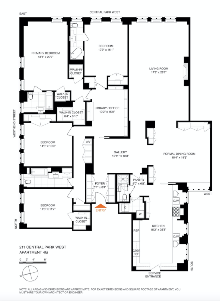 211 CENTRAL Park #4G, Upper West Side, Manhattan, NY 10024 - Property photo 2 of 26