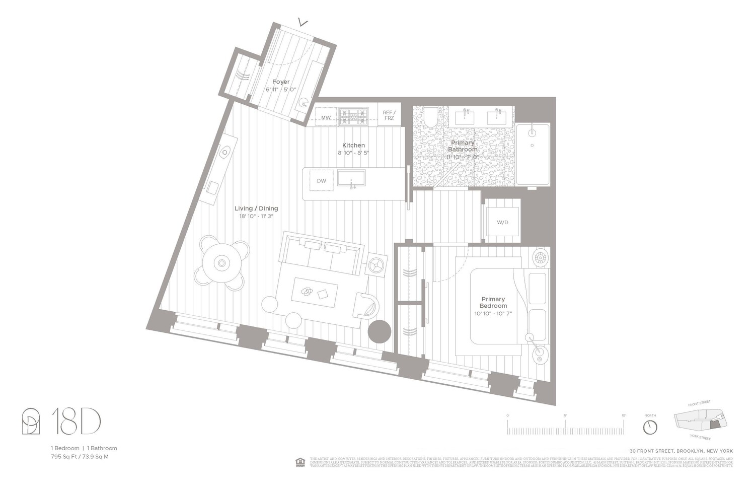 30 FRONT Street #18D, DUMBO, Brooklyn, NY 11201 - Property photo 2 of 29