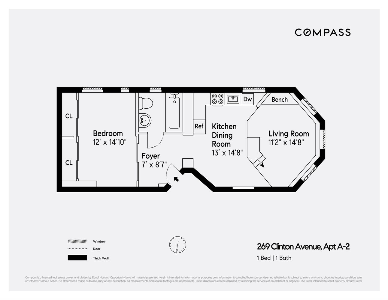 269 Clinton Avenue #A2, Clinton Hill, Brooklyn, NY 11205 - Property photo 2 of 9
