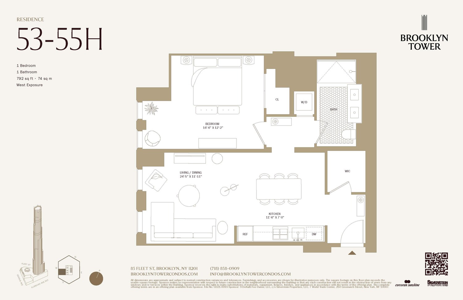 85 FLEET Street #55H, Downtown Brooklyn, Brooklyn, NY 11201 - Property photo 2 of 26