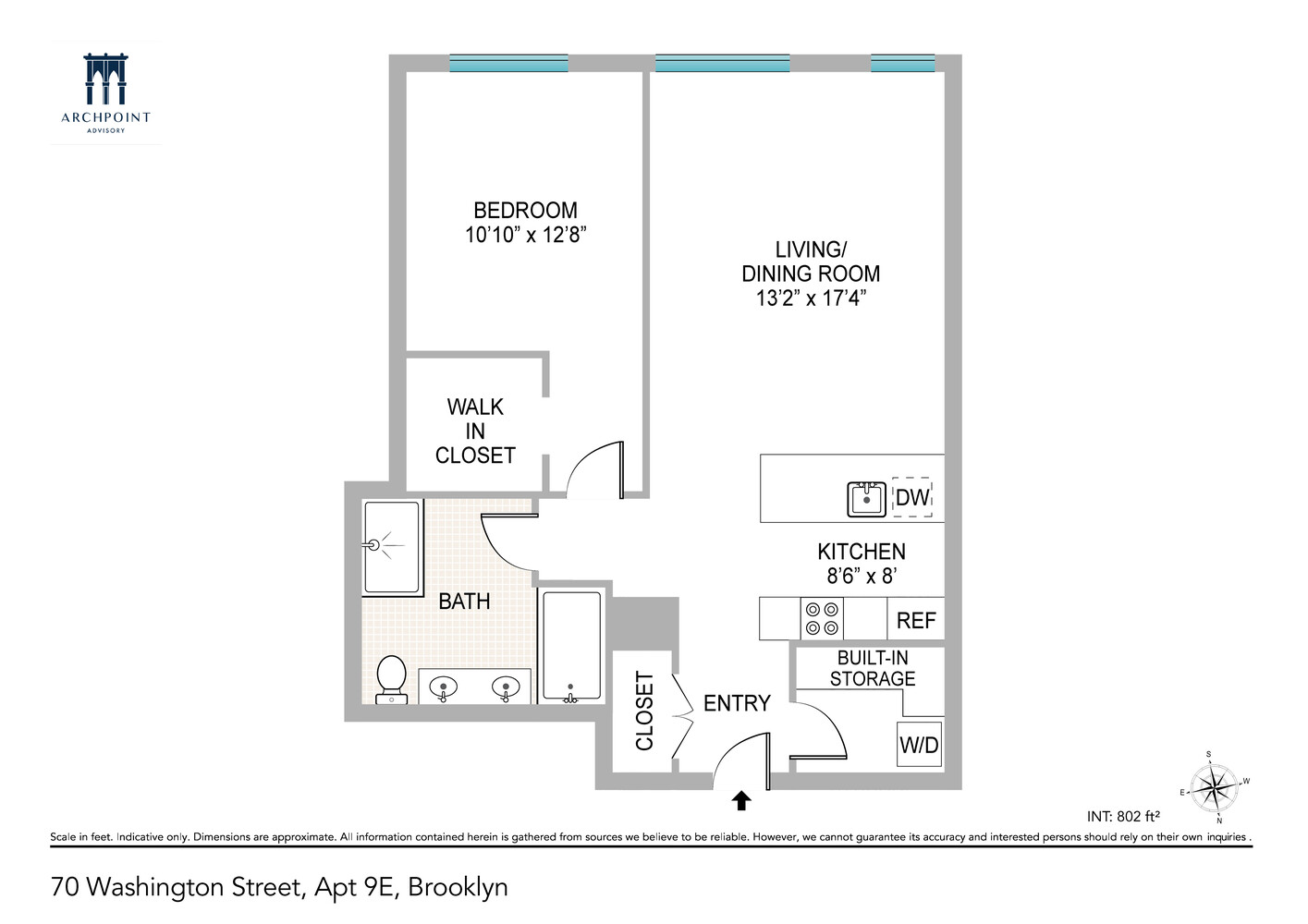70 WASHINGTON Street #9E, DUMBO, Brooklyn, NY 11201 - Property photo 5 of 13
