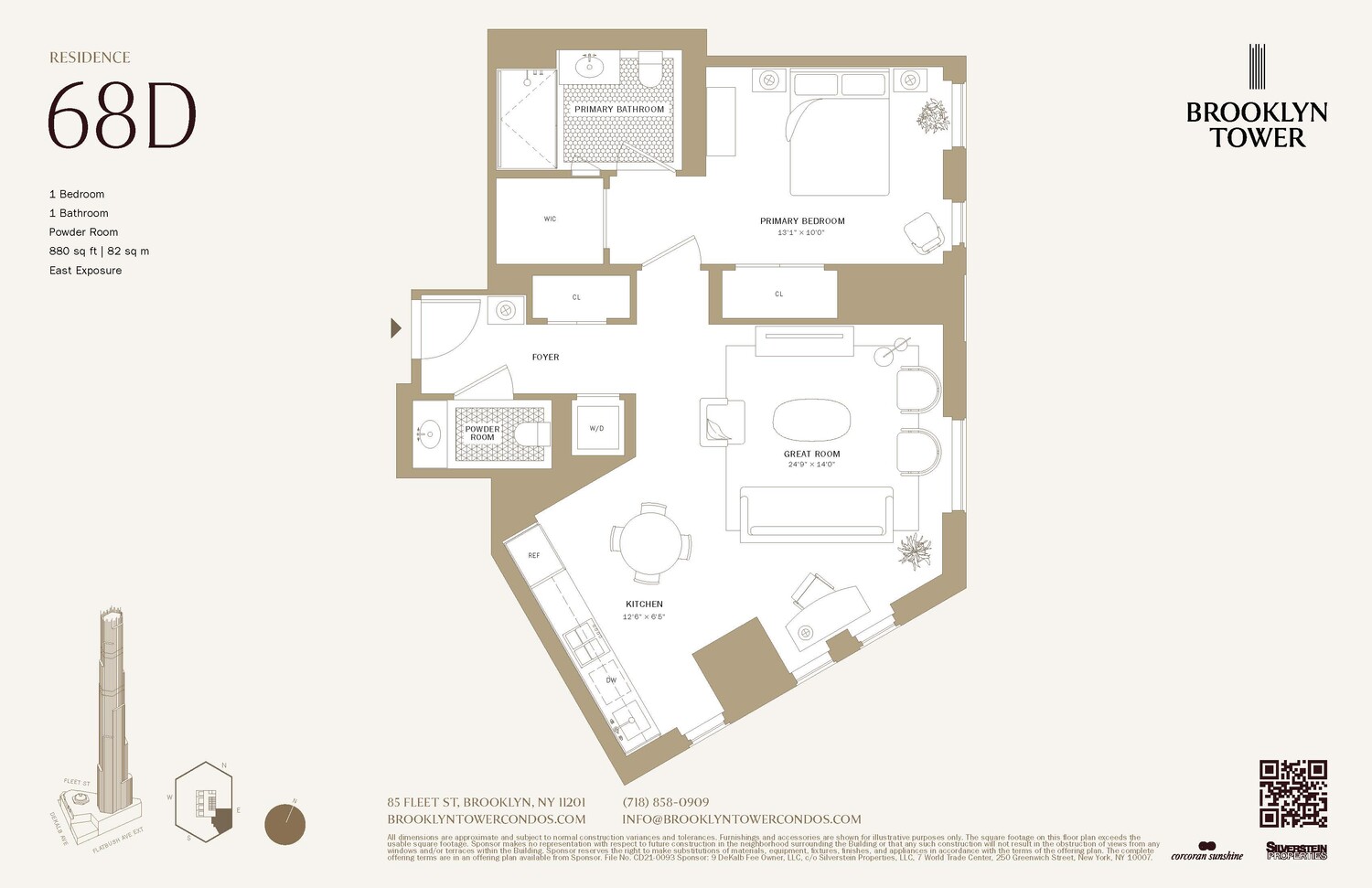 85 FLEET Street #68D, Downtown Brooklyn, Brooklyn, NY 11201 - Property photo 2 of 20