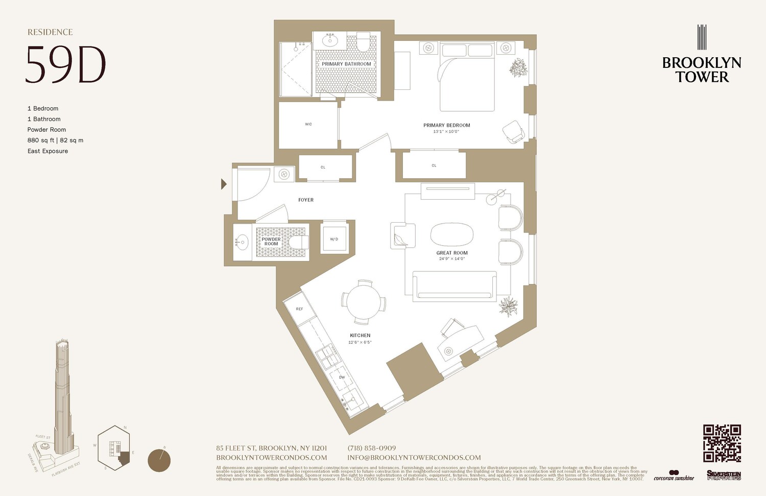 85 FLEET Street #59D, Downtown Brooklyn, Brooklyn, NY 11201 - Property photo 2 of 22