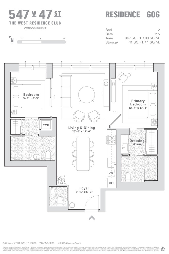 547 West 47th Street #606, Hell's Kitchen, Manhattan, NY 10036 - Property photo 2 of 29