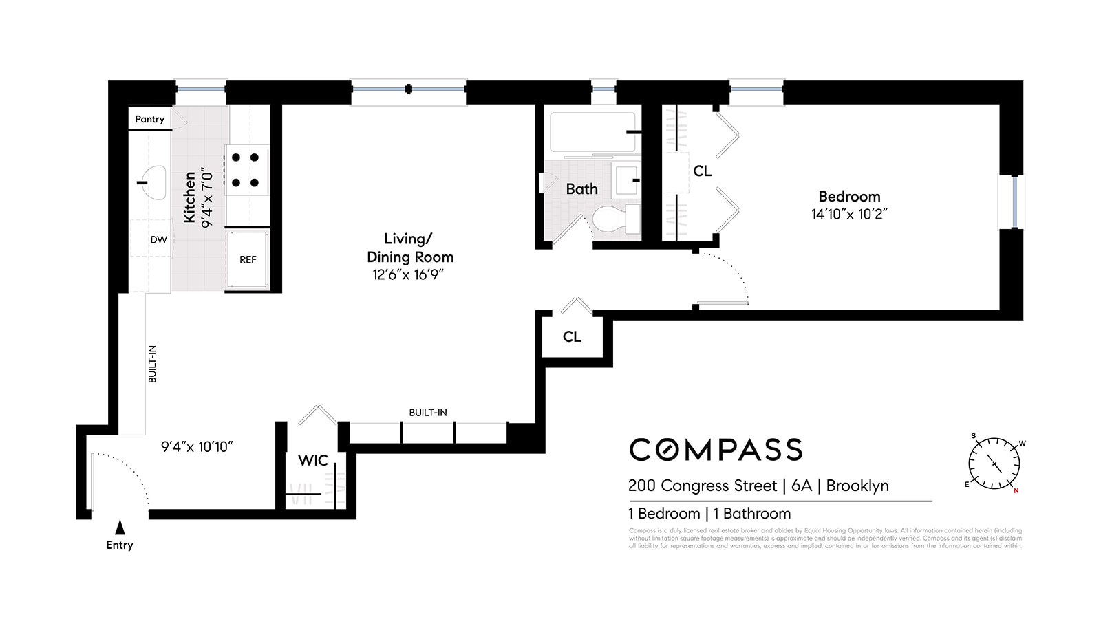 200 Congress Street #6A, Cobble Hill, Brooklyn, NY 11201 - Property photo 2 of 8