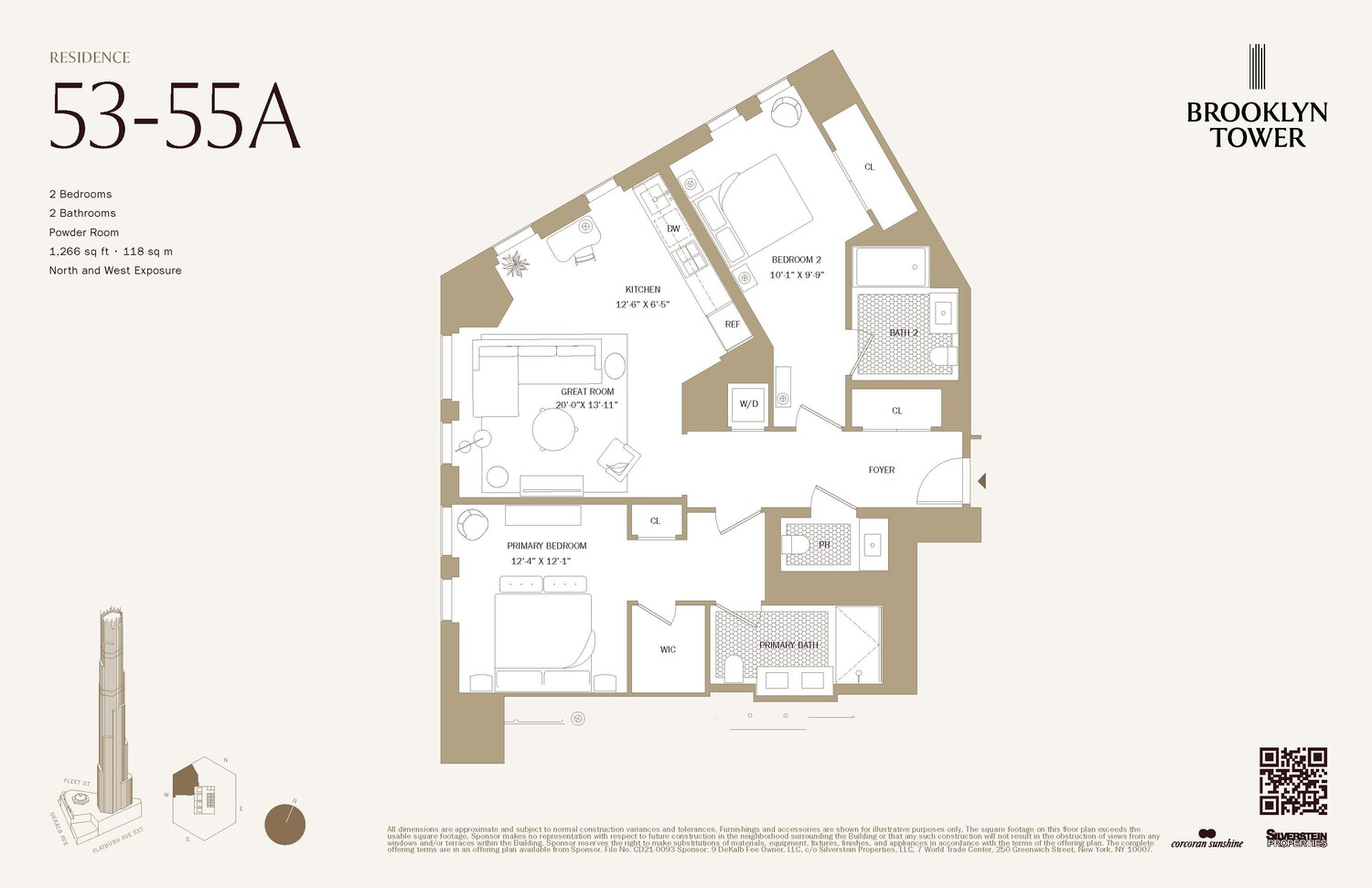 85 FLEET Street #53A, Downtown Brooklyn, Brooklyn, NY 11201 - Property photo 2 of 26