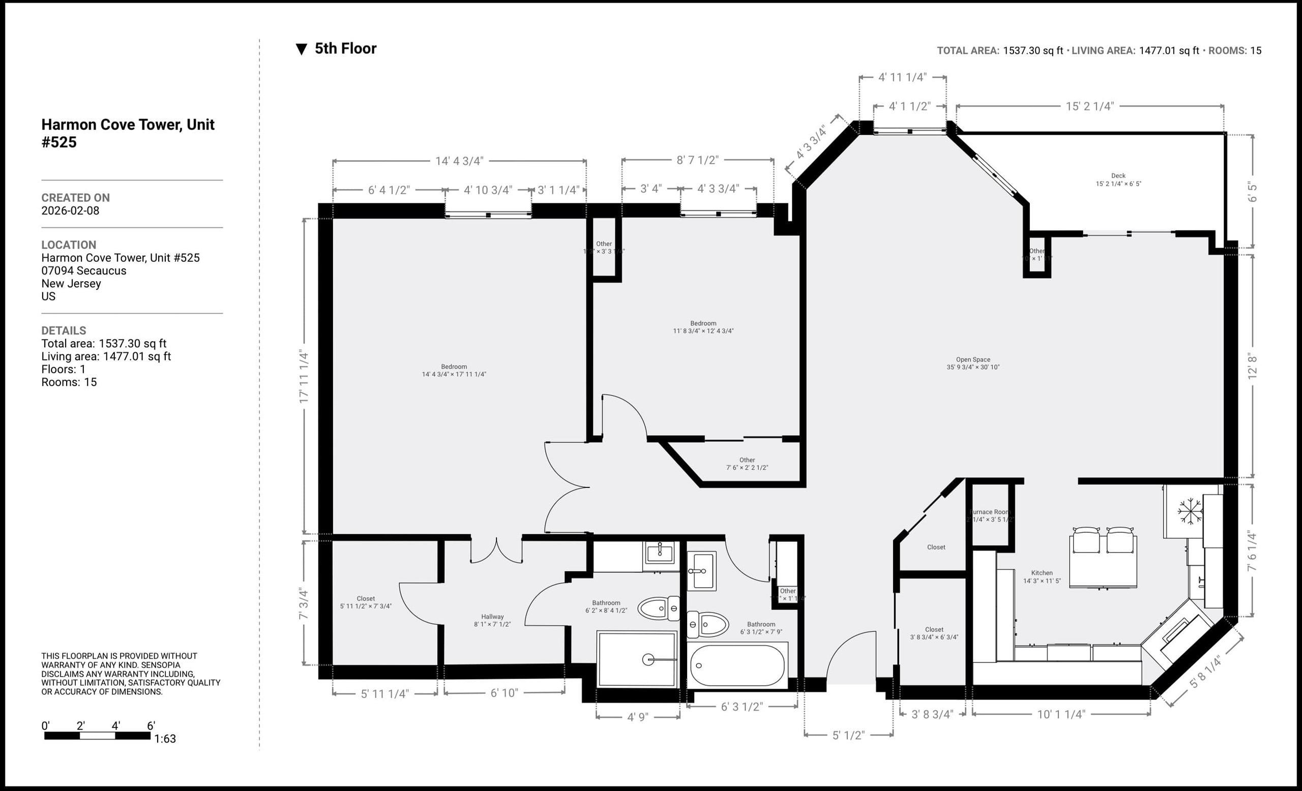 525 HARMON COVE TOWER, Secaucus Town, Secaucus, NJ 07094 - Property photo 2 of 36