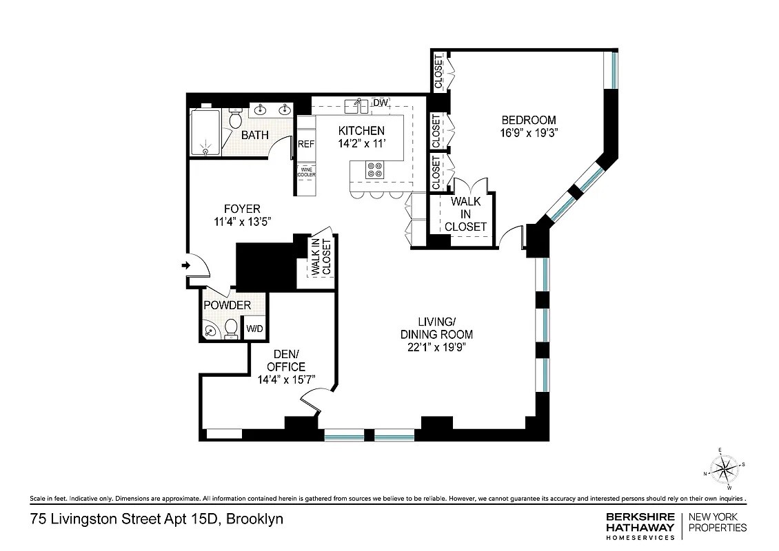 75 LIVINGSTON Street #15D, Brooklyn Heights, Brooklyn, NY 11201 - Property photo 2 of 23