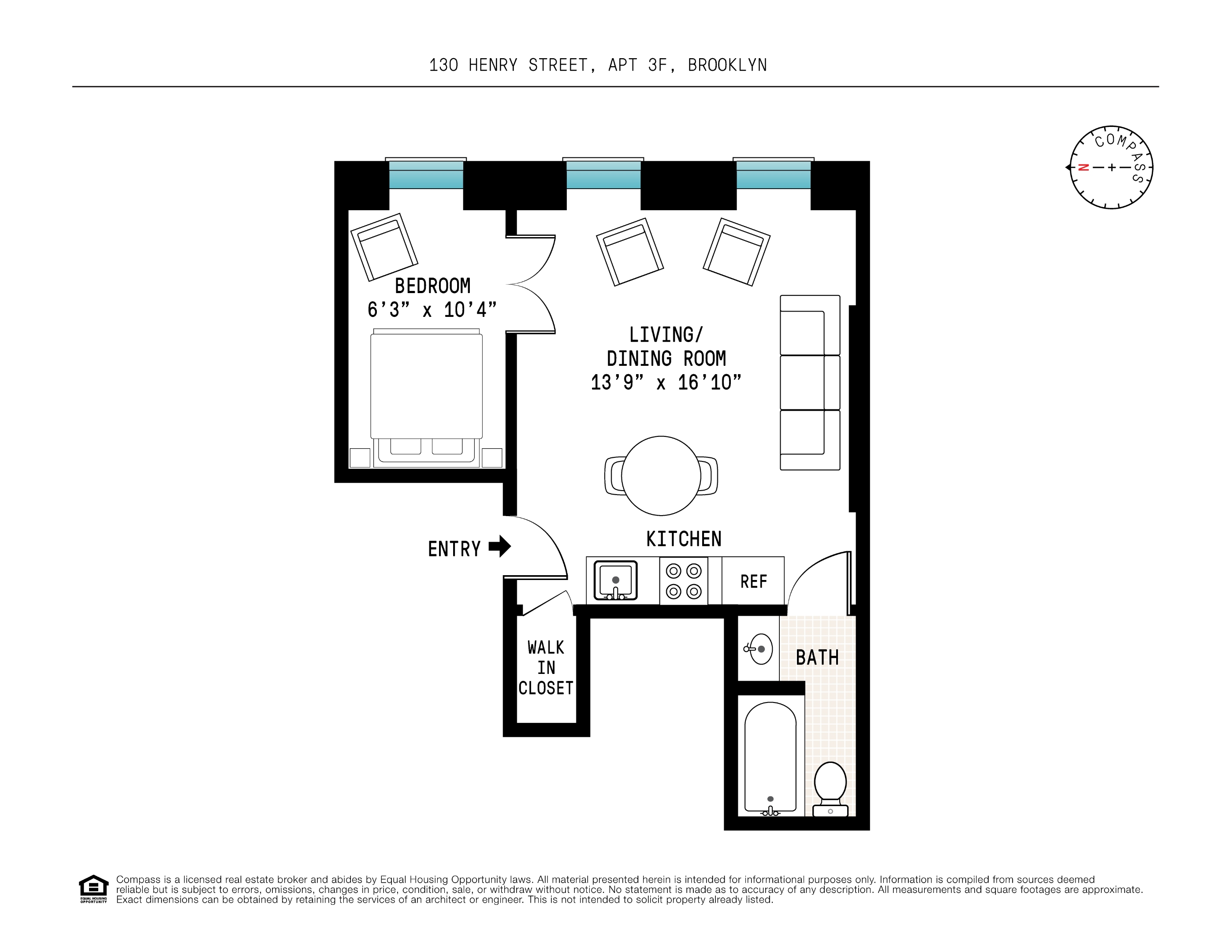 130 Henry Street #3F, Brooklyn Heights, Brooklyn, NY 11201 - Property photo 2 of 8