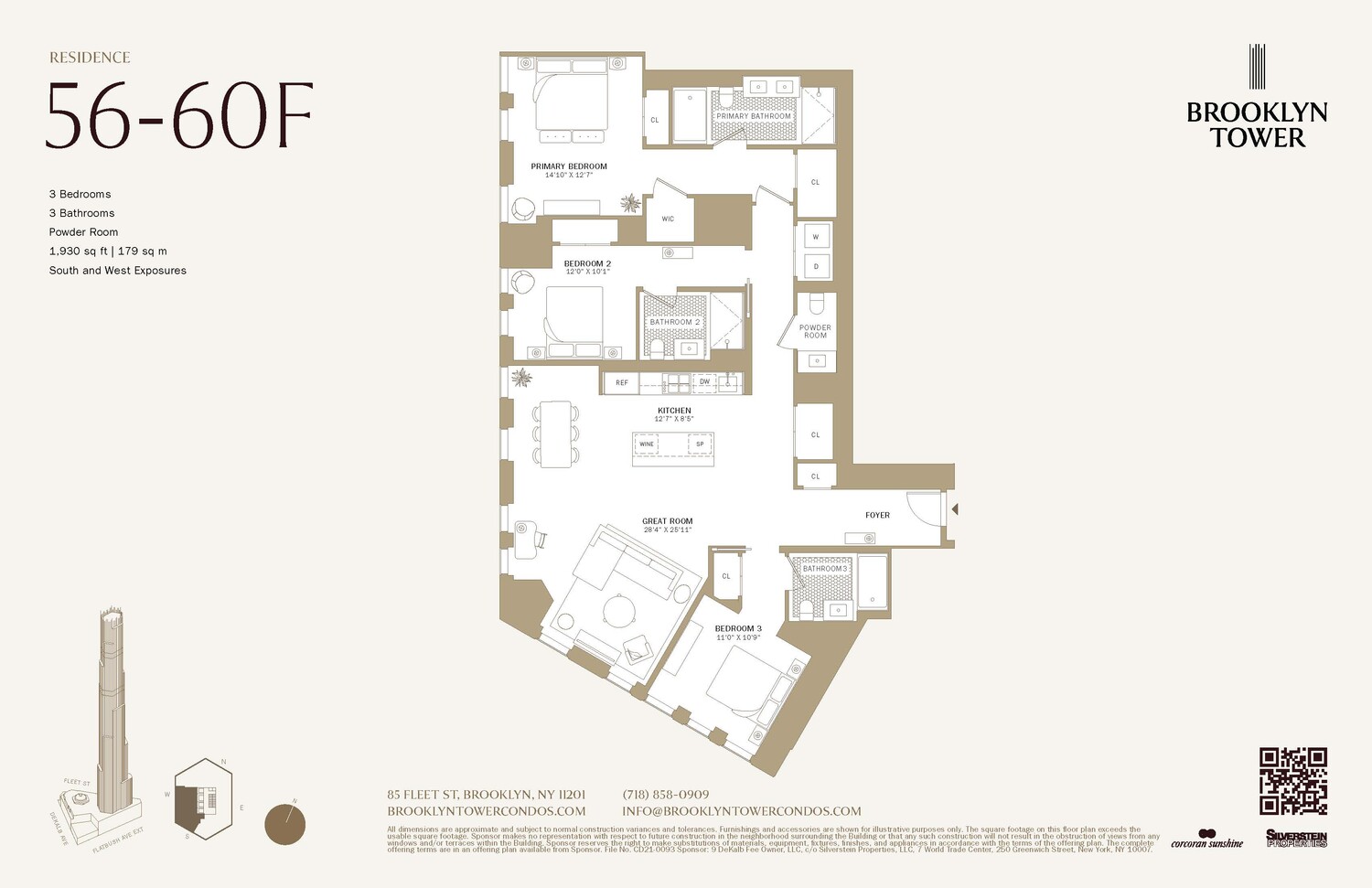 85 FLEET Street #59F, Downtown Brooklyn, Brooklyn, NY 11201 - Property photo 2 of 27