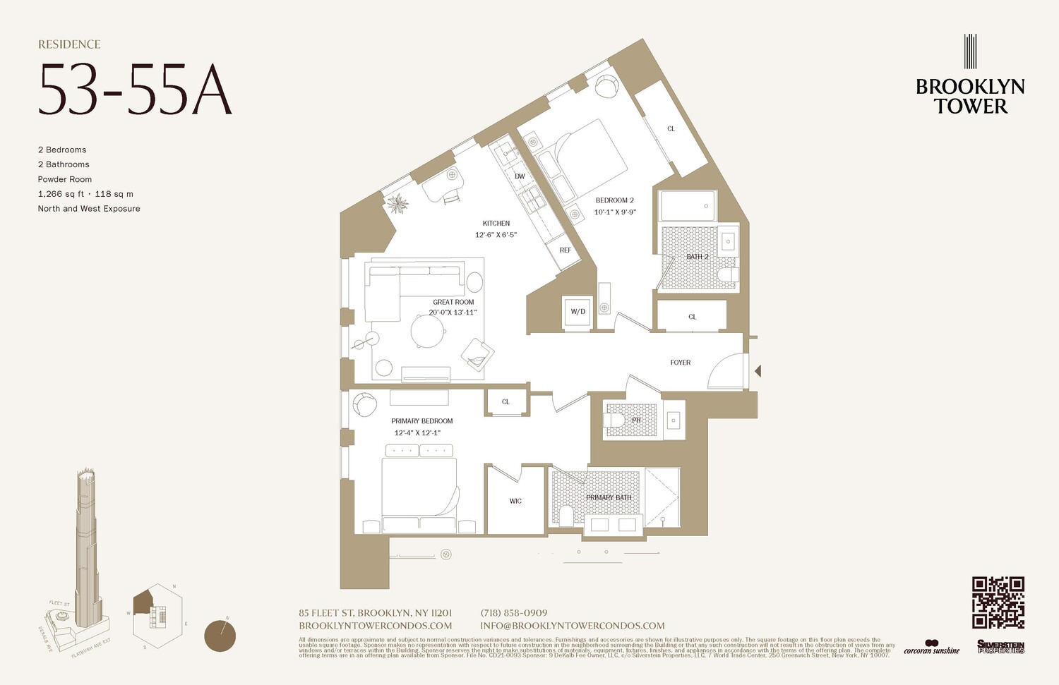 85 FLEET Street #54A, Downtown Brooklyn, Brooklyn, NY 11201 - Property photo 2 of 7