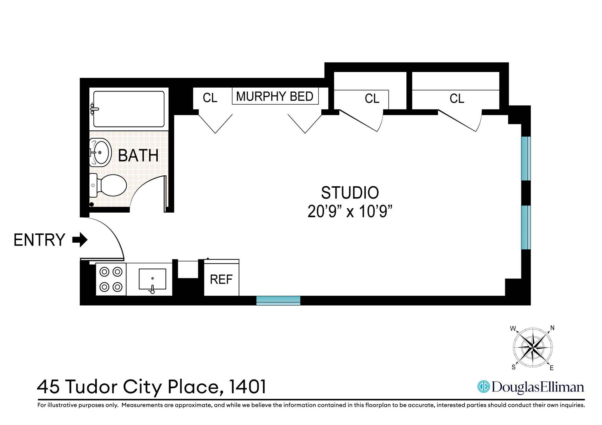 45 TUDOR CITY Place #1401, Turtle Bay, Manhattan, NY 10017 - Property photo 2 of 4